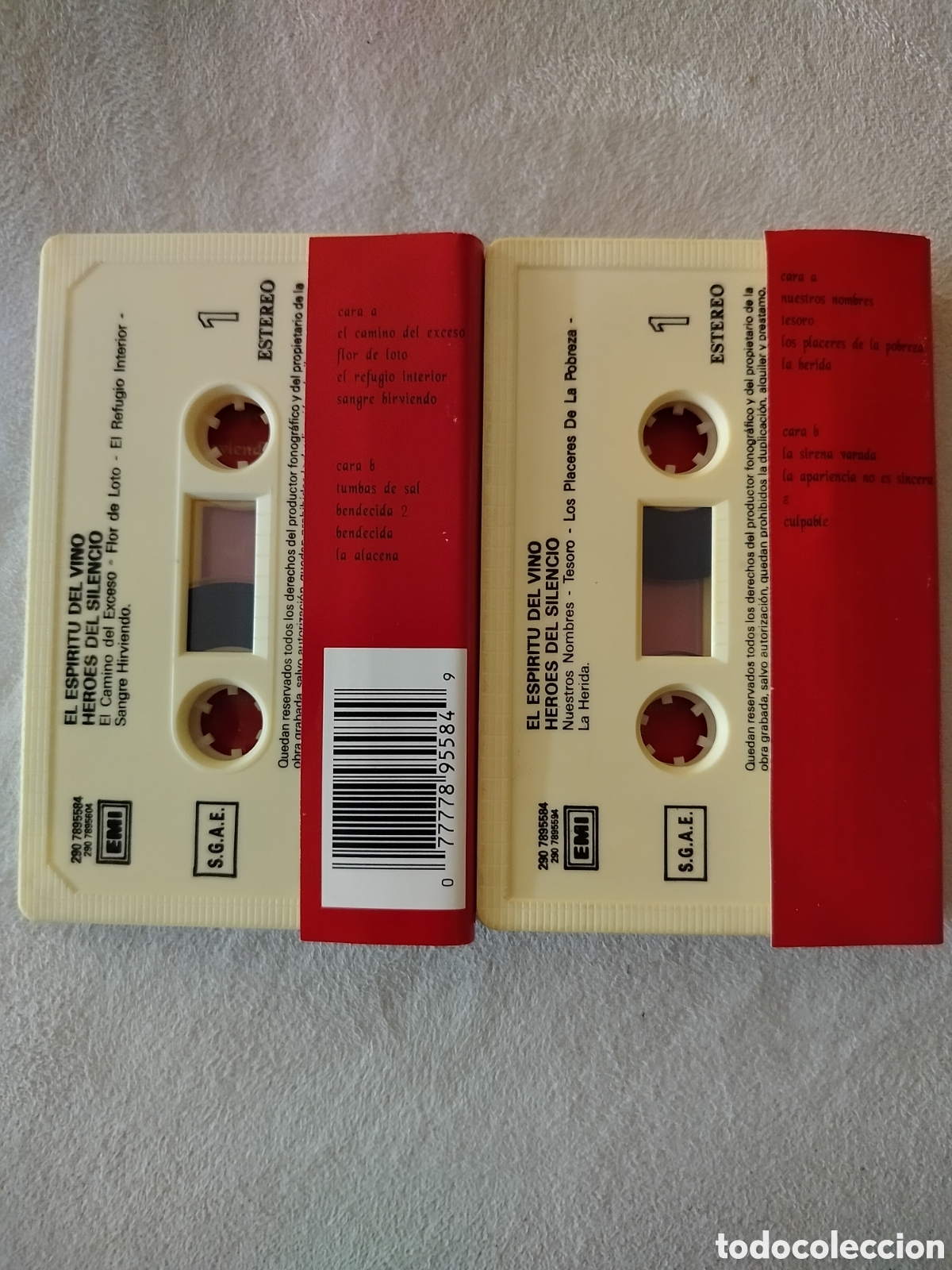Casetes antiguos: H&eacute;roes del Silencio 2xCassetes - Foto 2