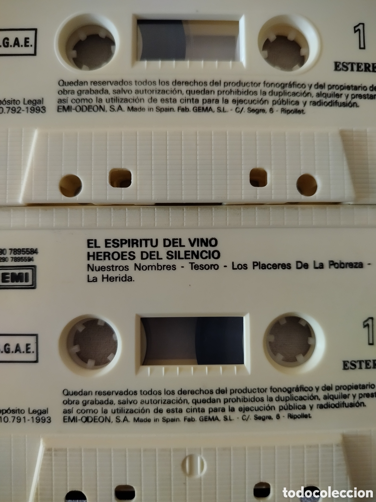 Casetes antiguos: H&eacute;roes del Silencio 2xCassetes - Foto 4