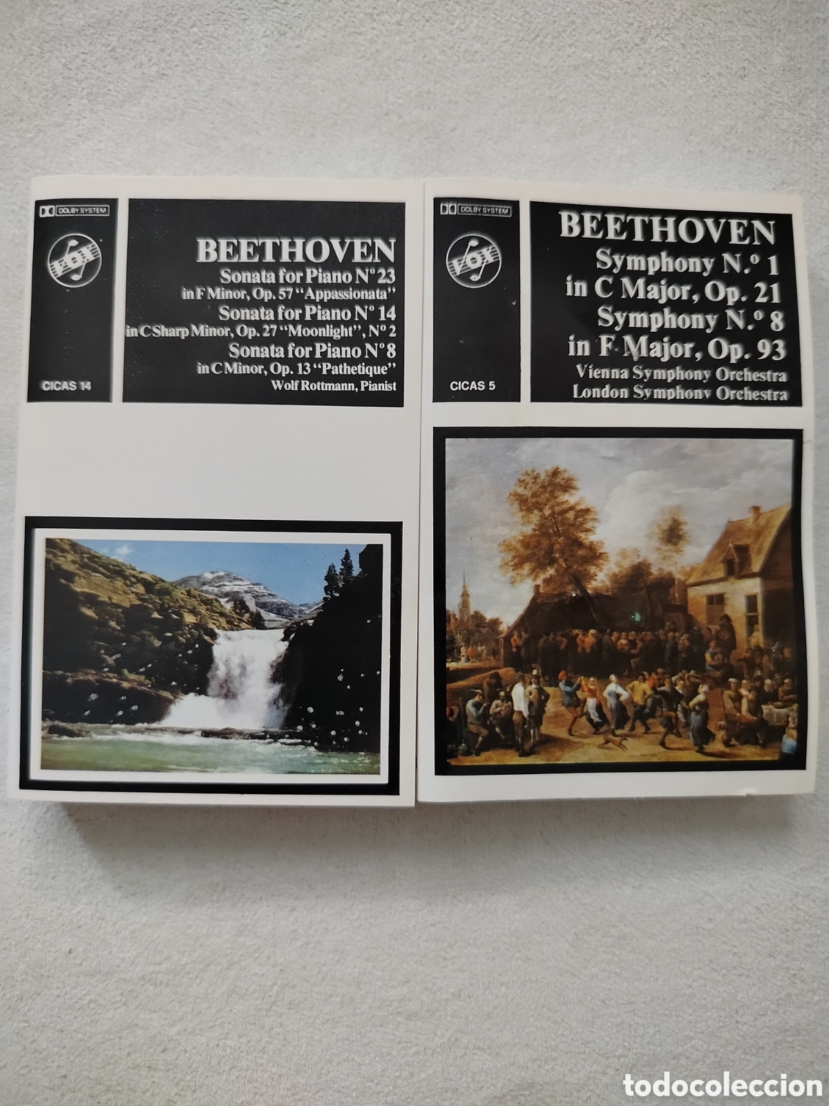 Casetes antiguos: 2xCassettes Beethoven - Foto 1
