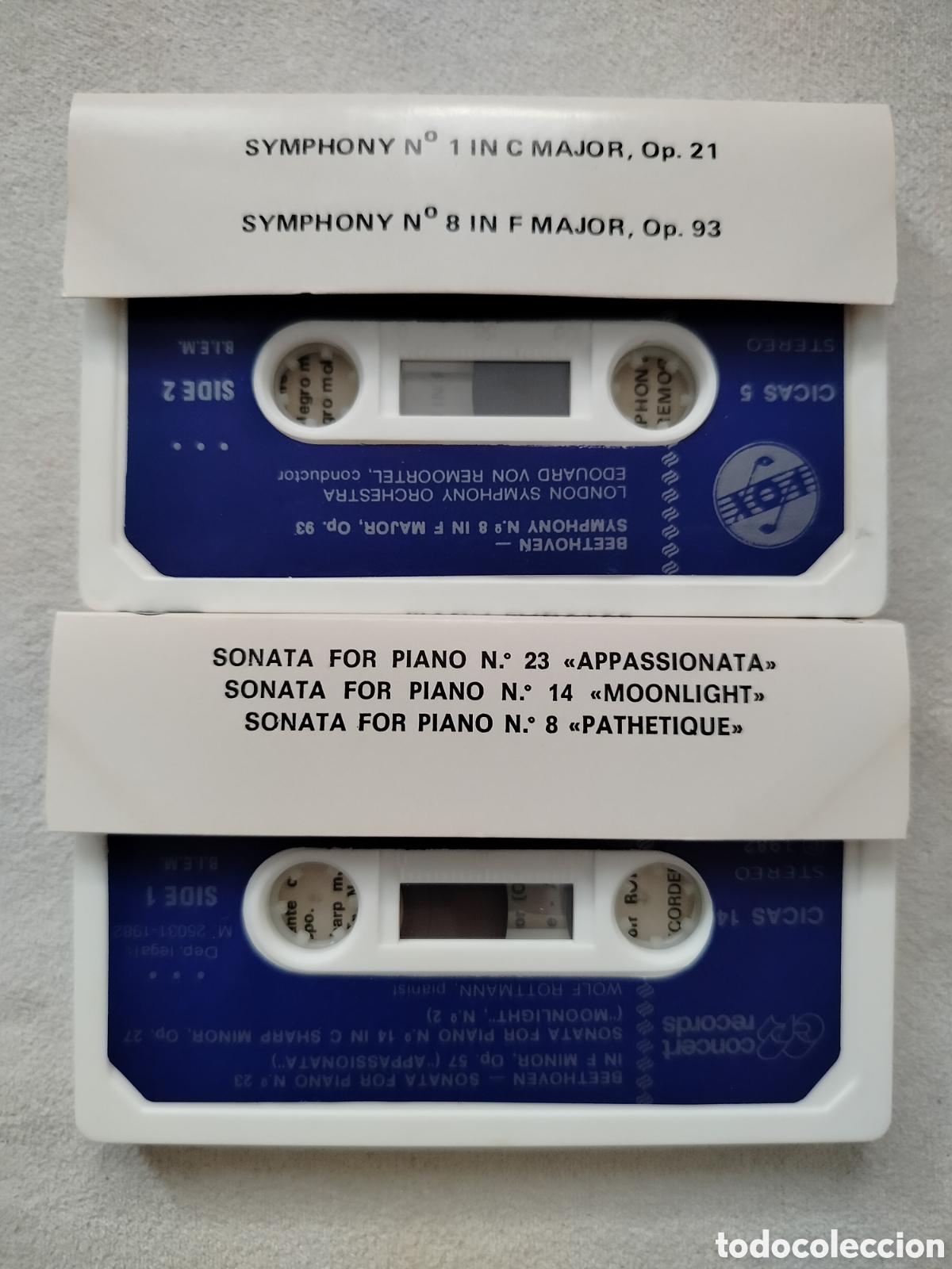 Casetes antiguos: 2xCassettes Beethoven - Foto 2