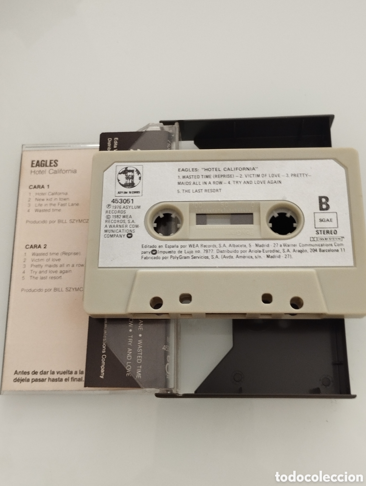Casetes antiguos: Eagles, hotel california. - Foto 2