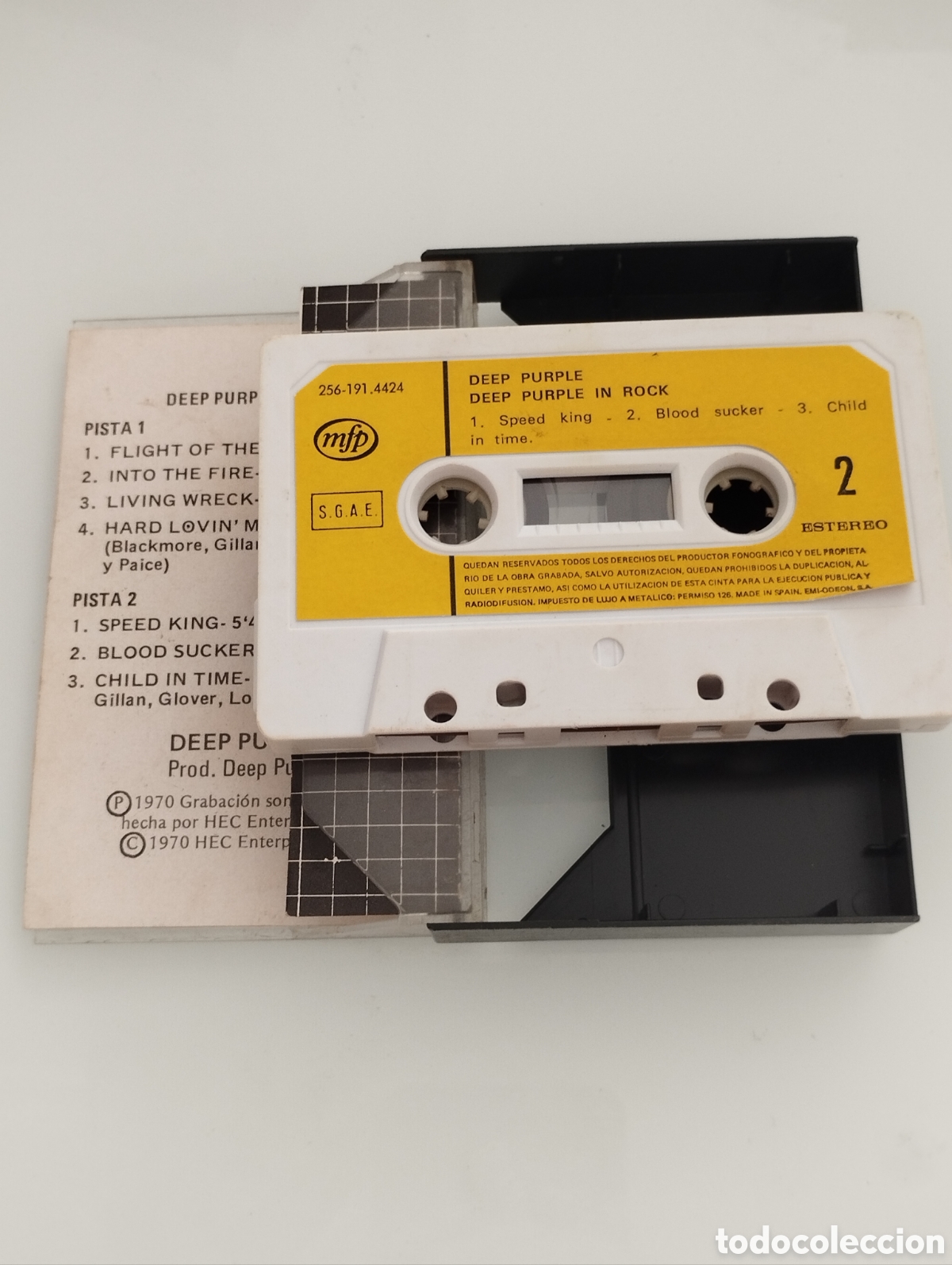 Casetes antiguos: Deep Purple in rock. - Foto 2