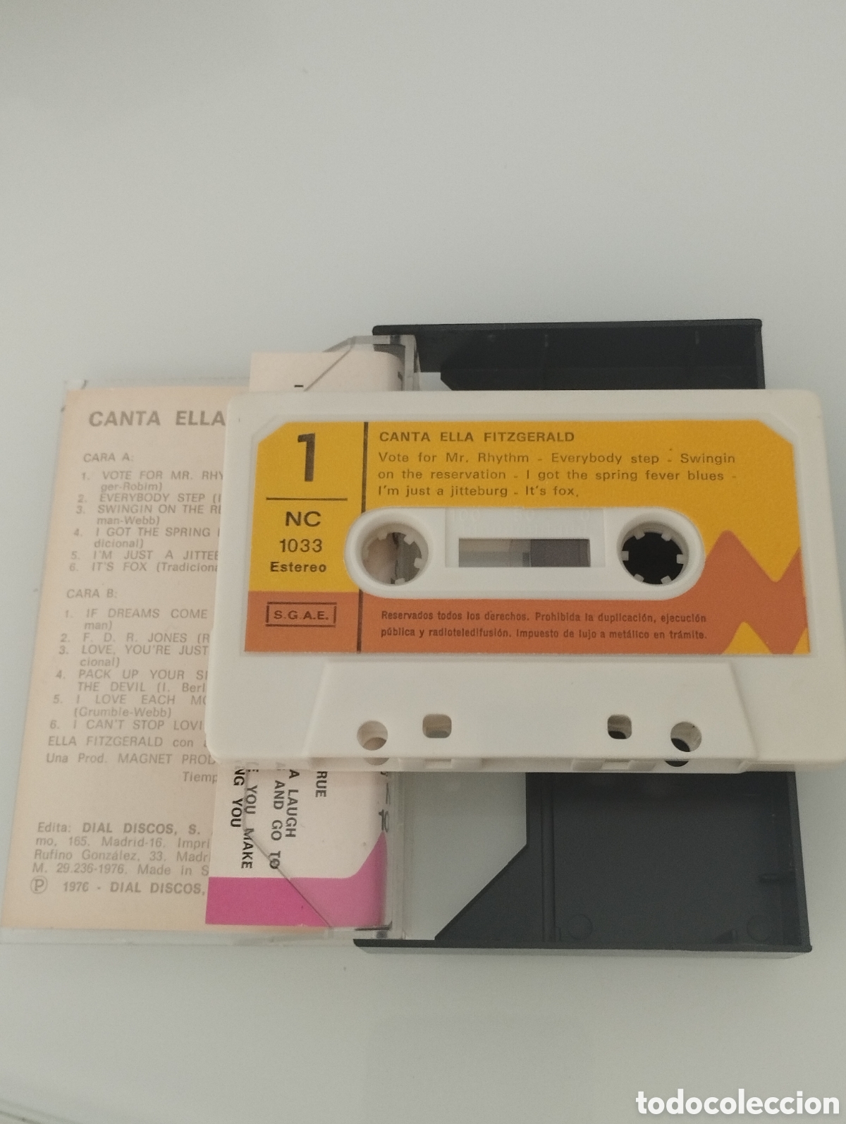 Casetes antiguos: Canta / Ella fitzgerald. - Foto 2