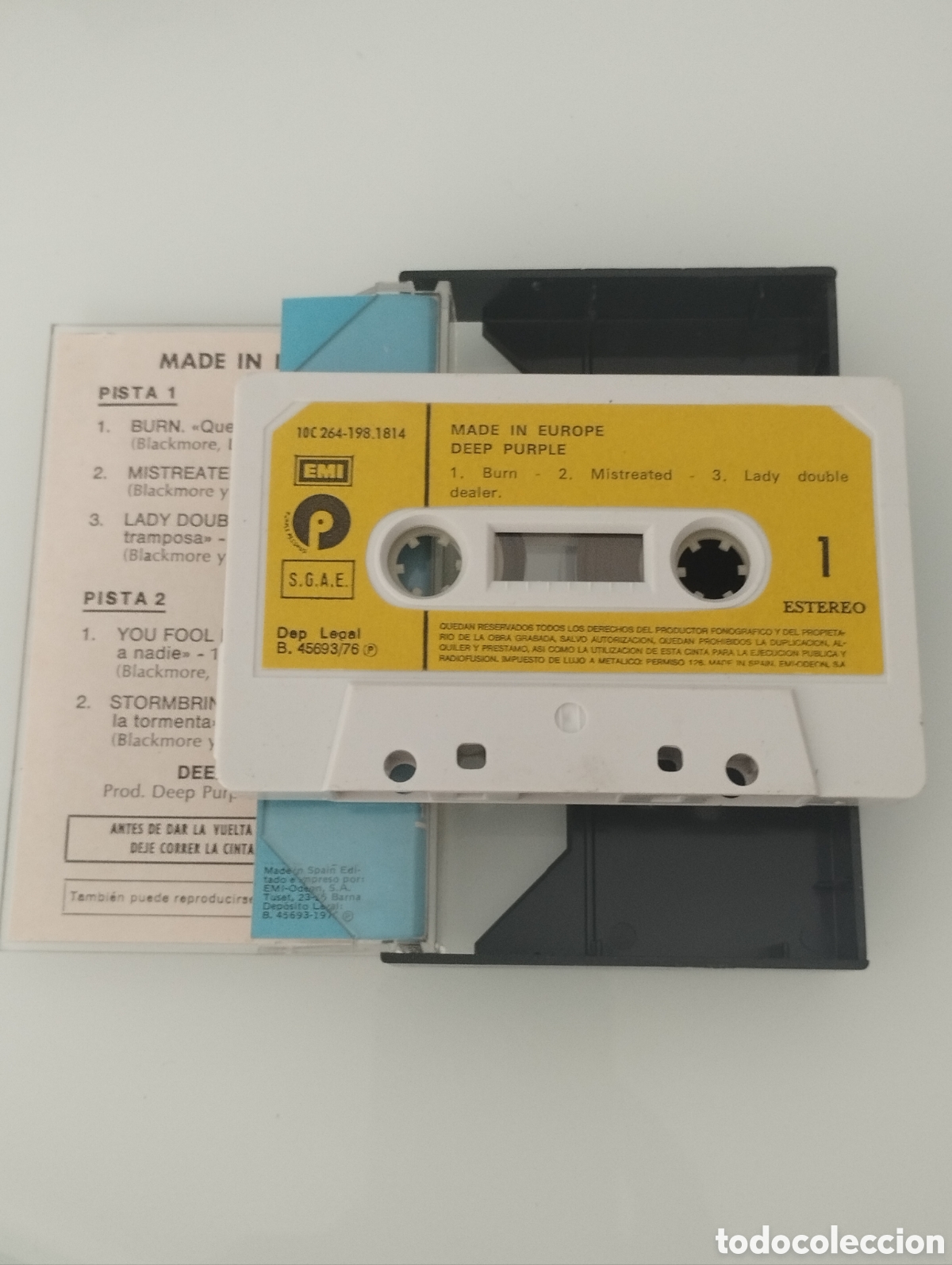 Casetes antiguos: Deep purple, made in europa. - Foto 2