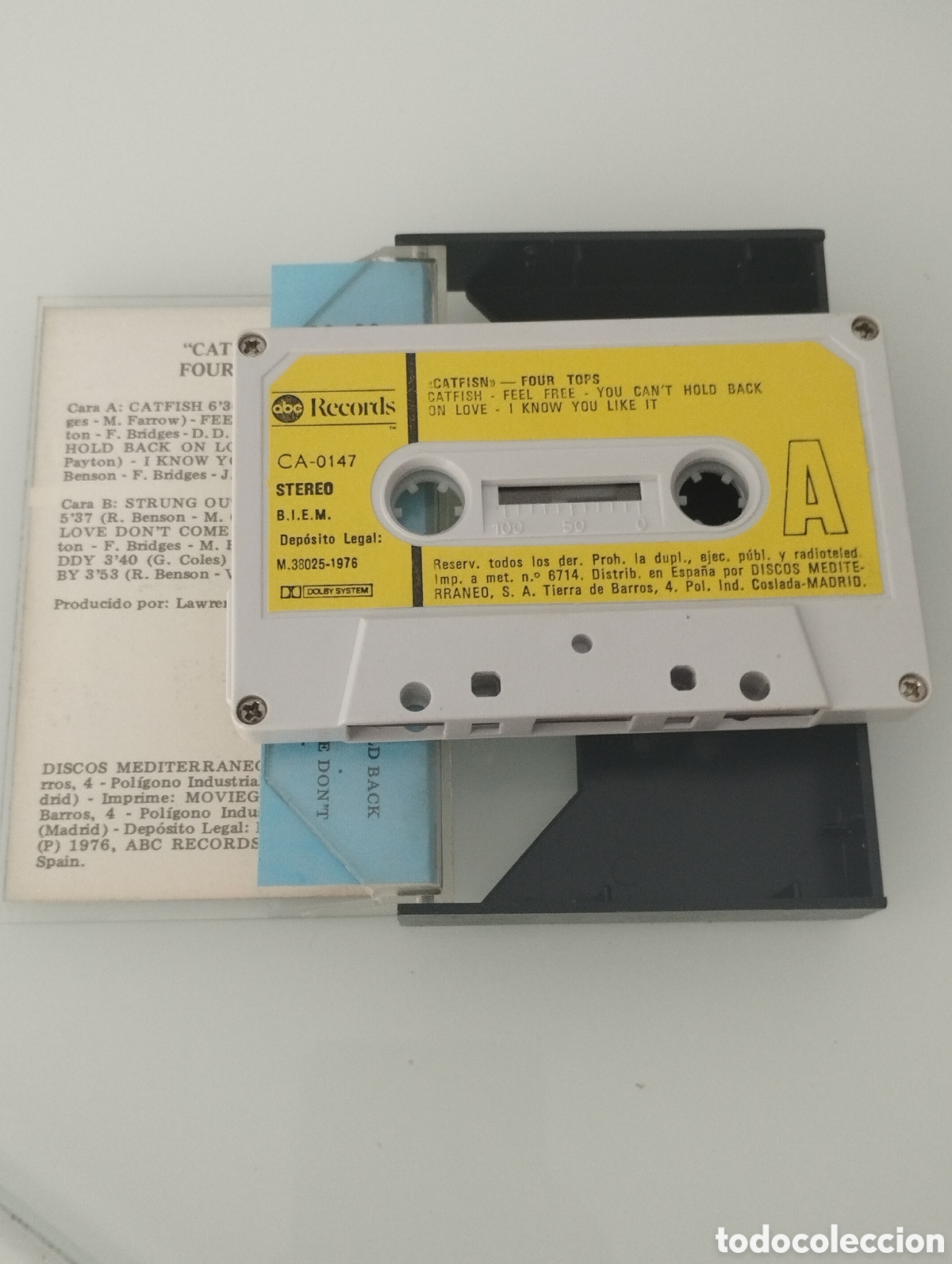 Casetes antiguos: Four Tops, catfish. casete. - Foto 2