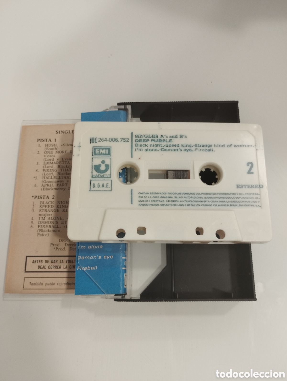 Casetes antiguos: The Deep purple single As & Bs. - Foto 2