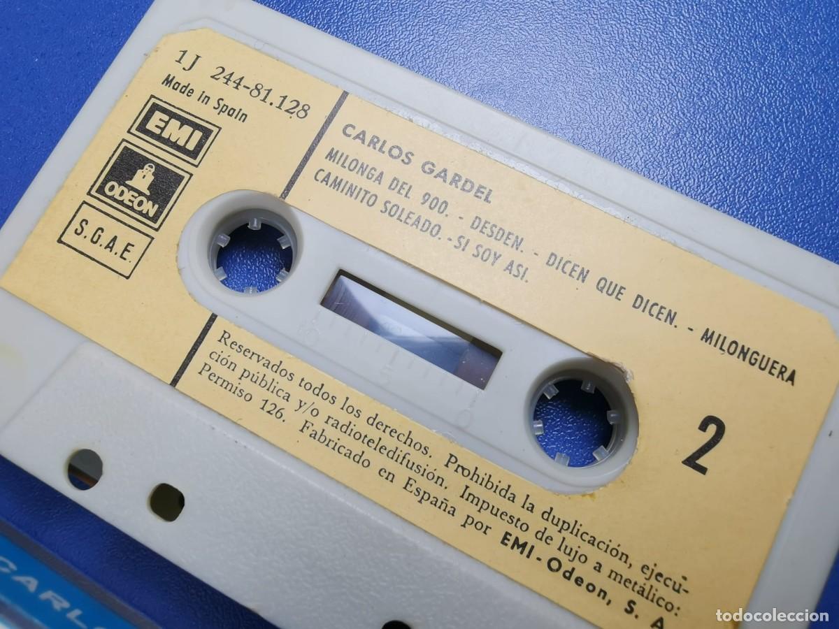 Casetes antiguos: CARLOS GARDEL - EMI - ODEON - 1972 - CASSETTE - RARO - Foto 5