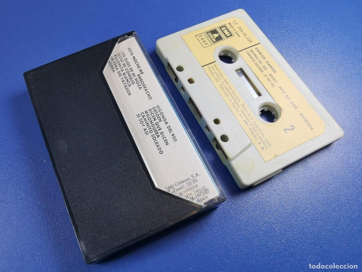 Casetes antiguos: CARLOS GARDEL - EMI - ODEON - 1972 - CASSETTE - RARO - Foto 7