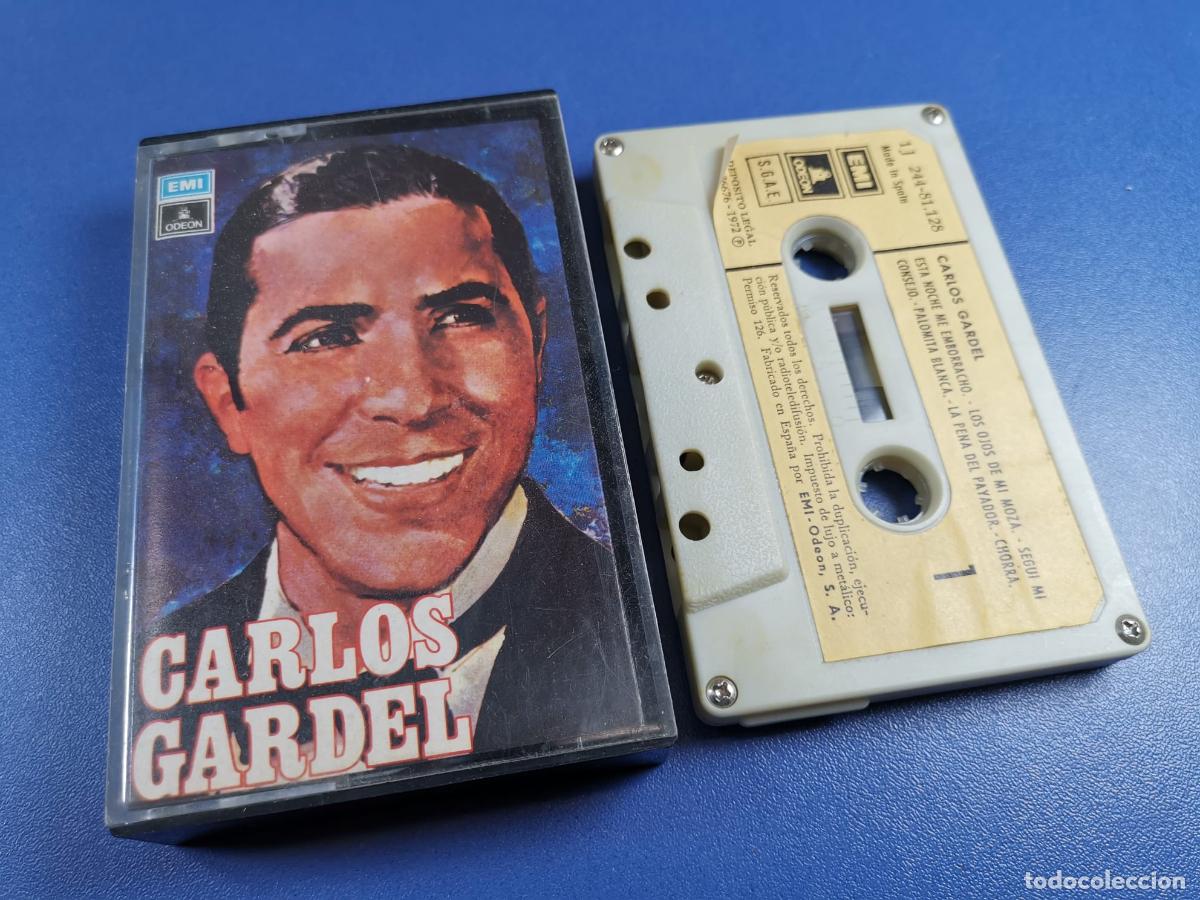 Casetes antiguos: CARLOS GARDEL - EMI - ODEON - 1972 - CASSETTE - RARO - Foto 1