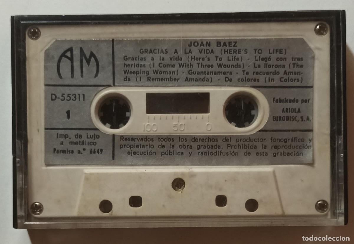 Casetes antiguos: CASSETTE - JOAN BAEZ - GRACIAS A LA VIDA - Foto 1