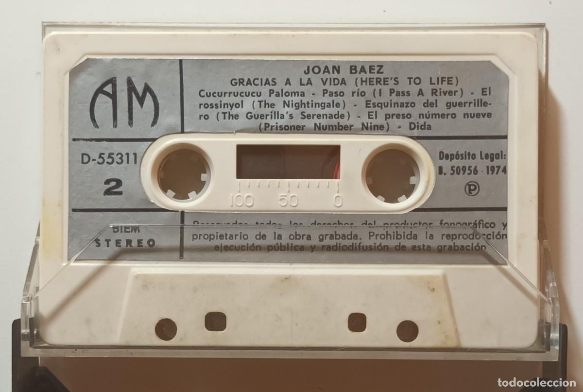 Casetes antiguos: CASSETTE - JOAN BAEZ - GRACIAS A LA VIDA - Foto 2