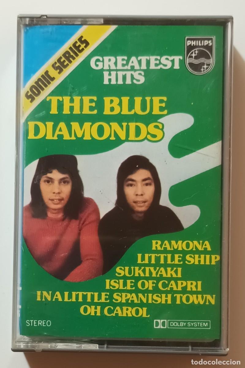 Casetes antiguos: CASSETTE - THE BLUE DIAMONDS - GREATEST HITS - Foto 1