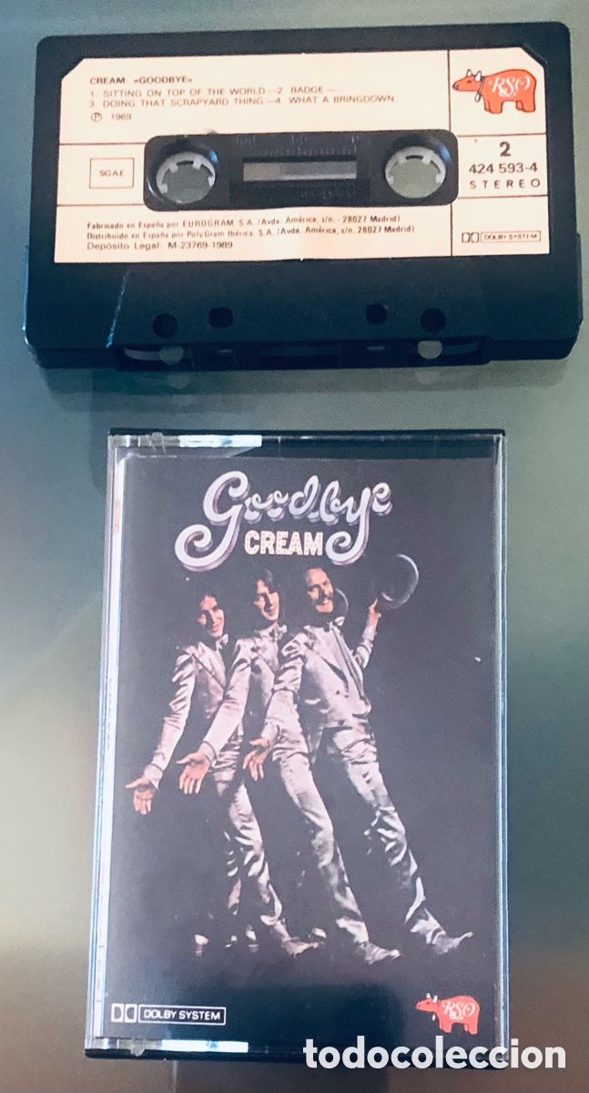 Casetes antiguos: The Cream: Goodbye (Estado: Impecable) - Foto 3