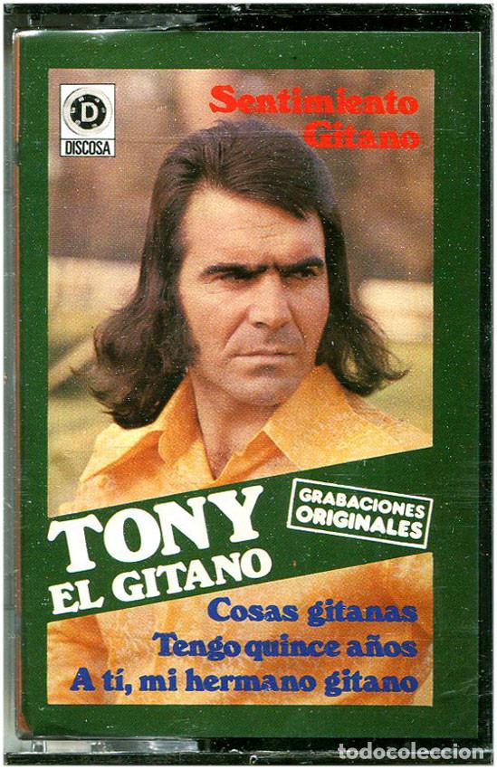 Casetes antiguos: Tony El Gitano - Sentimiento Gitano - Cassette Spain - Discosa CDC1011 - Precintado - Foto 1