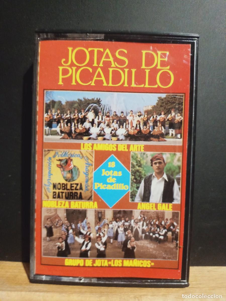Casetes antiguos: JOTAS DE PICADILLO. GRUPO DE JOTAS LOS MA&Ntilde;ICOS - NOBLEZA BATURRA - ANGEL GALE - LOS AMIGOS DEL ARTE