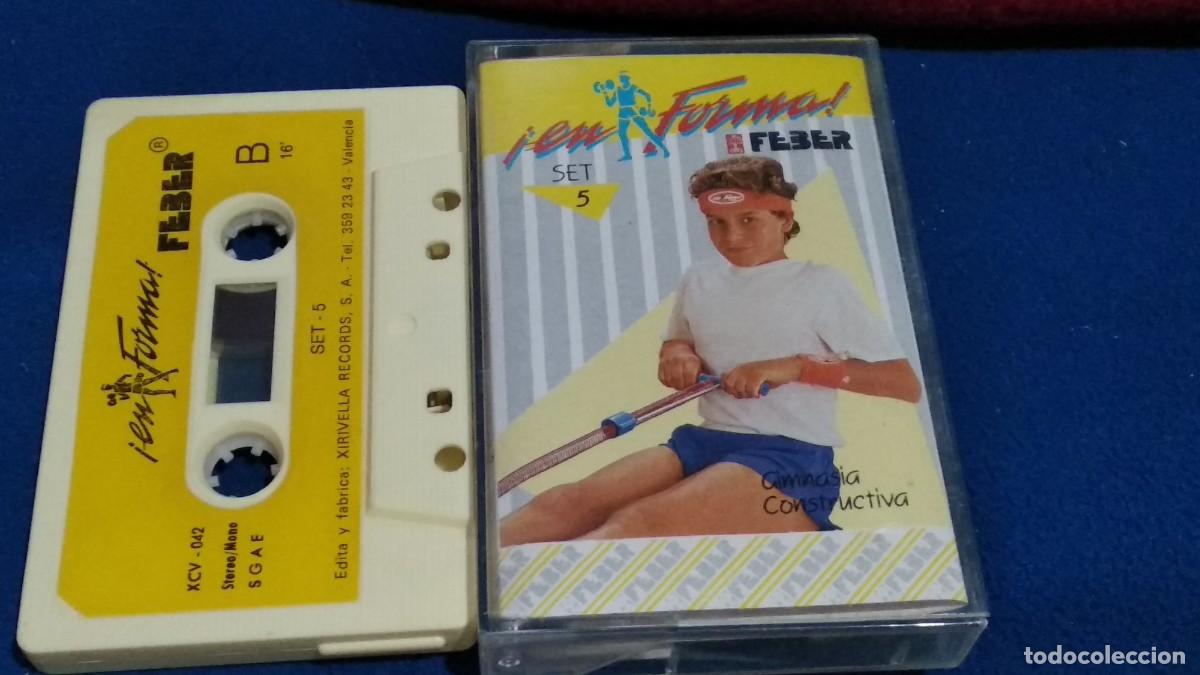 Cassetes antigas: EN FORMA CON FEBER SET 5 CASETE 1986 - PUBLICIDAD JUGUETES GIMNASIA CONSTRUCTIVA - CASSETTE CINTA