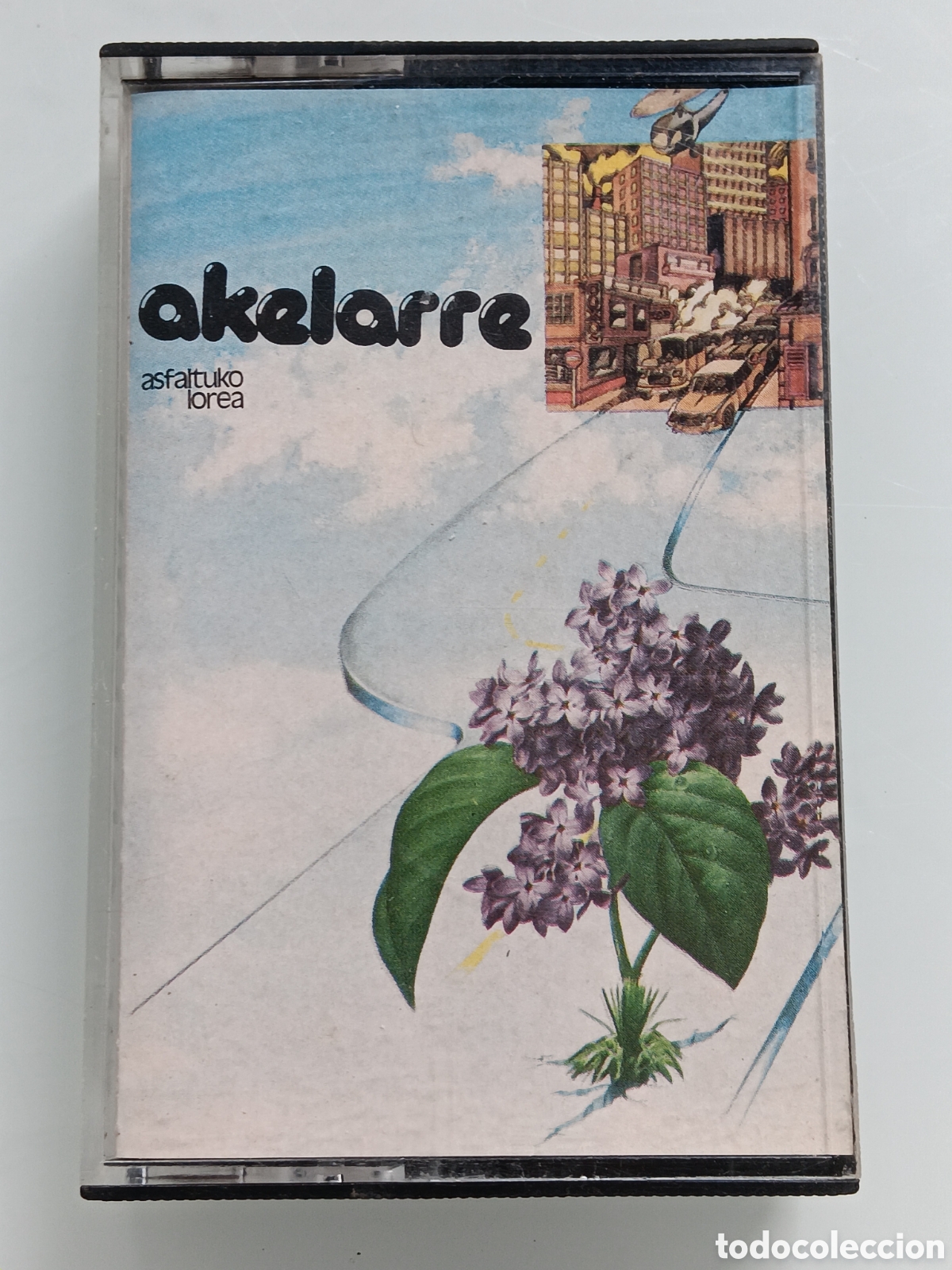 Casetes antiguos: Casete Akelarre. Asfaltuko lorea. - Foto 1