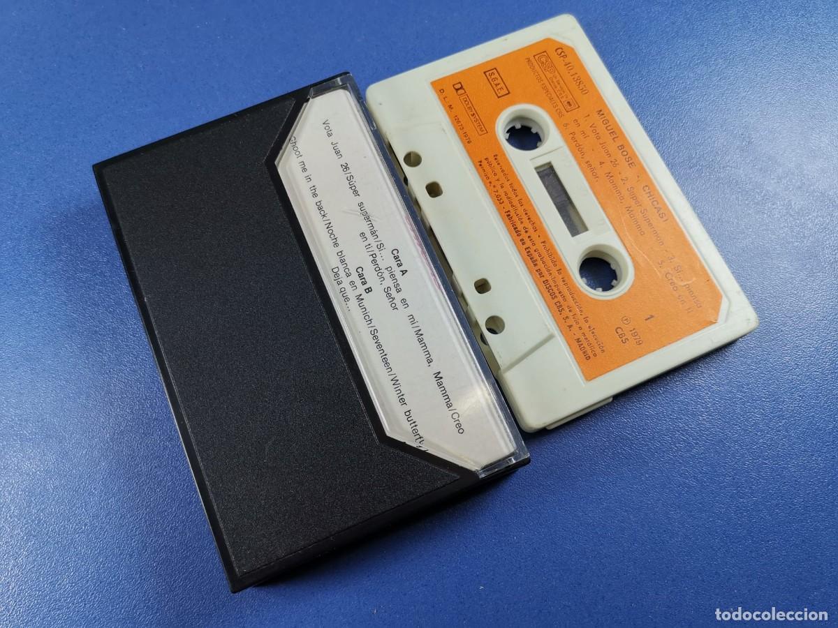 Casetes antiguos: MIGUEL BOSE - CHICAS - CBS - CASSETTE - Foto 2