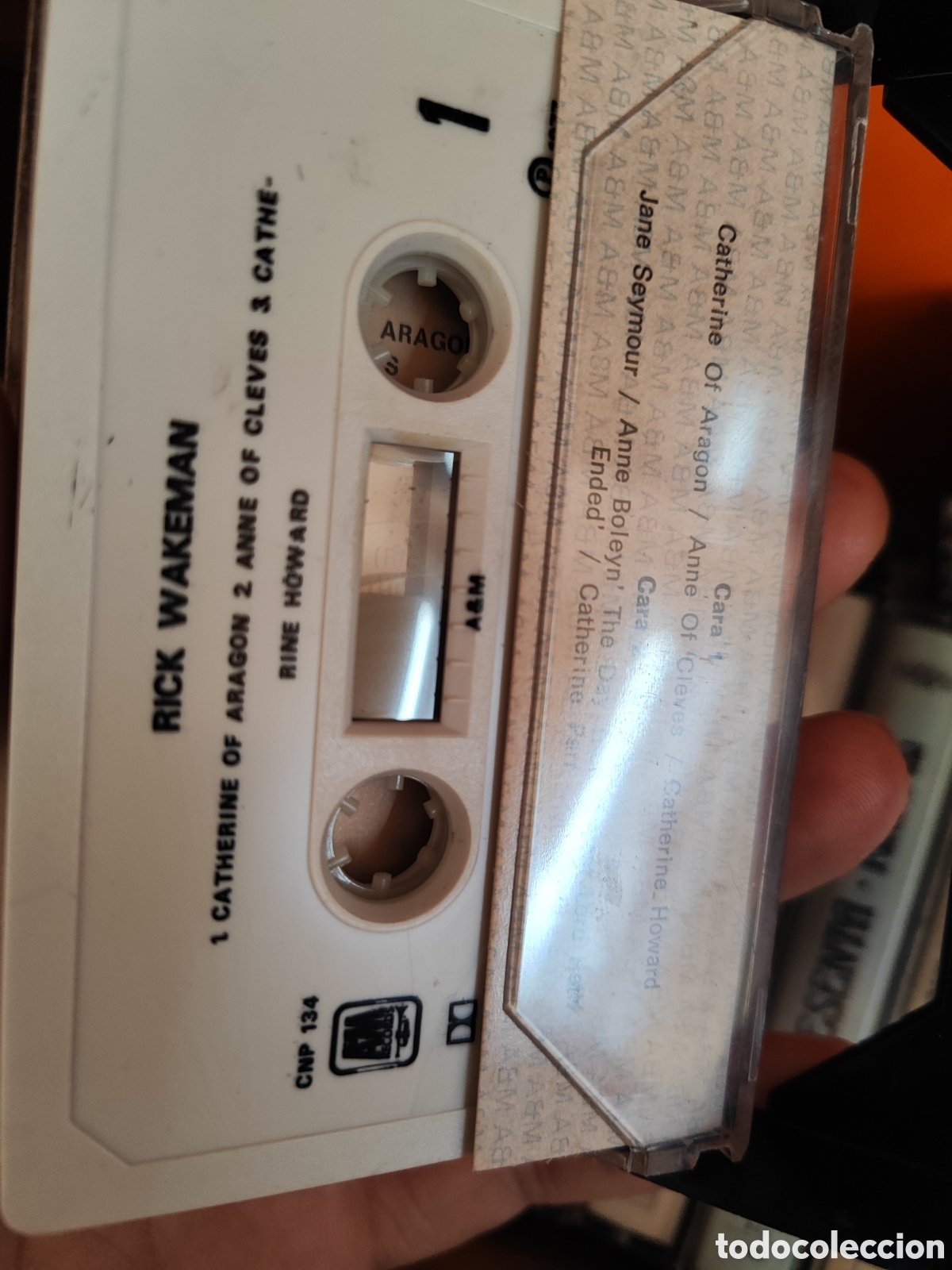 Casetes antiguos: Cassette Rick Wakeman The six waves - Foto 3