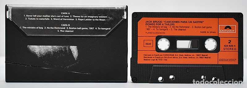 Casetes antiguos: Jack Bruce - Songs for a Tailor. Casete - Foto 2