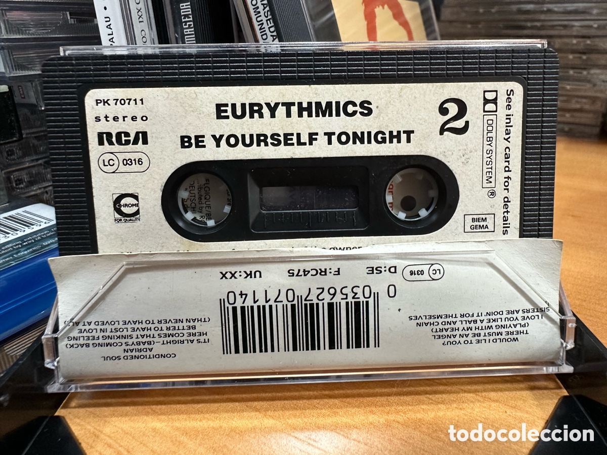 Casetes antiguos: Eurythmics - Be Yourself Tonight (Cassette) - Foto 3