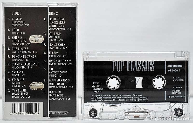 Casetes antiguos: Pop Classics. Casete - Foto 2