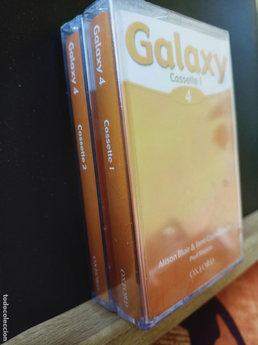 Casetes antiguos: PACK DE DOS CASETES PRECINTADOS. GALAXY 4. CURSO INGL&Eacute;S. OXFORD UNIVERSITY PRESS. 2003