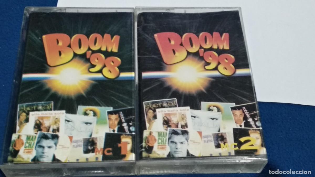 Casetes antiguos: CASETE DOBLE CINTA 2 CASSETTES( Varios &lrm;&ndash; Boom '98 )1998 EMI - HEROES DEL SILENCIO, MONICA NARANJO..