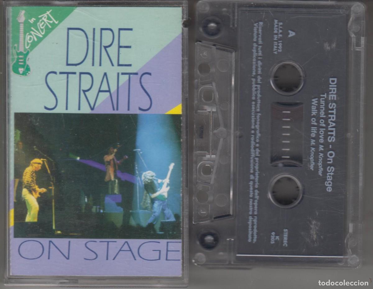 Casetes antiguos: DIRE STRAITS cassette ON STAGE 1992 Italy - Foto 1