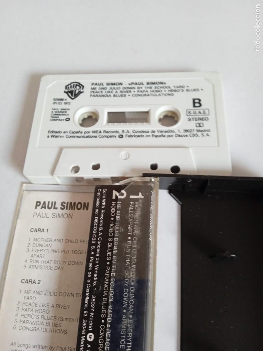 Casetes antiguos: PAUL SIMON Paul Simon - Foto 2