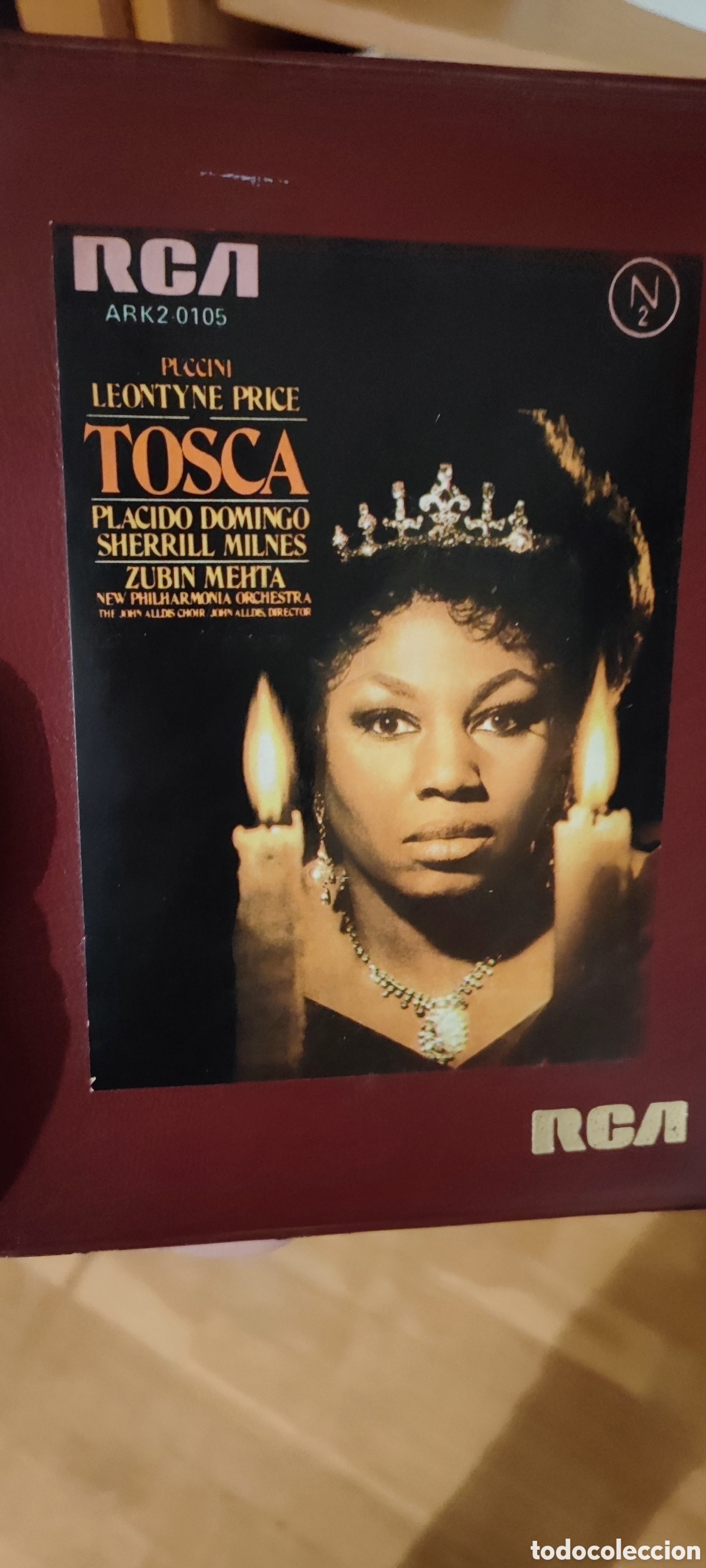 Casetes antiguos: Doble cassette Tosca Pl&aacute;cido Domingo - Foto 1