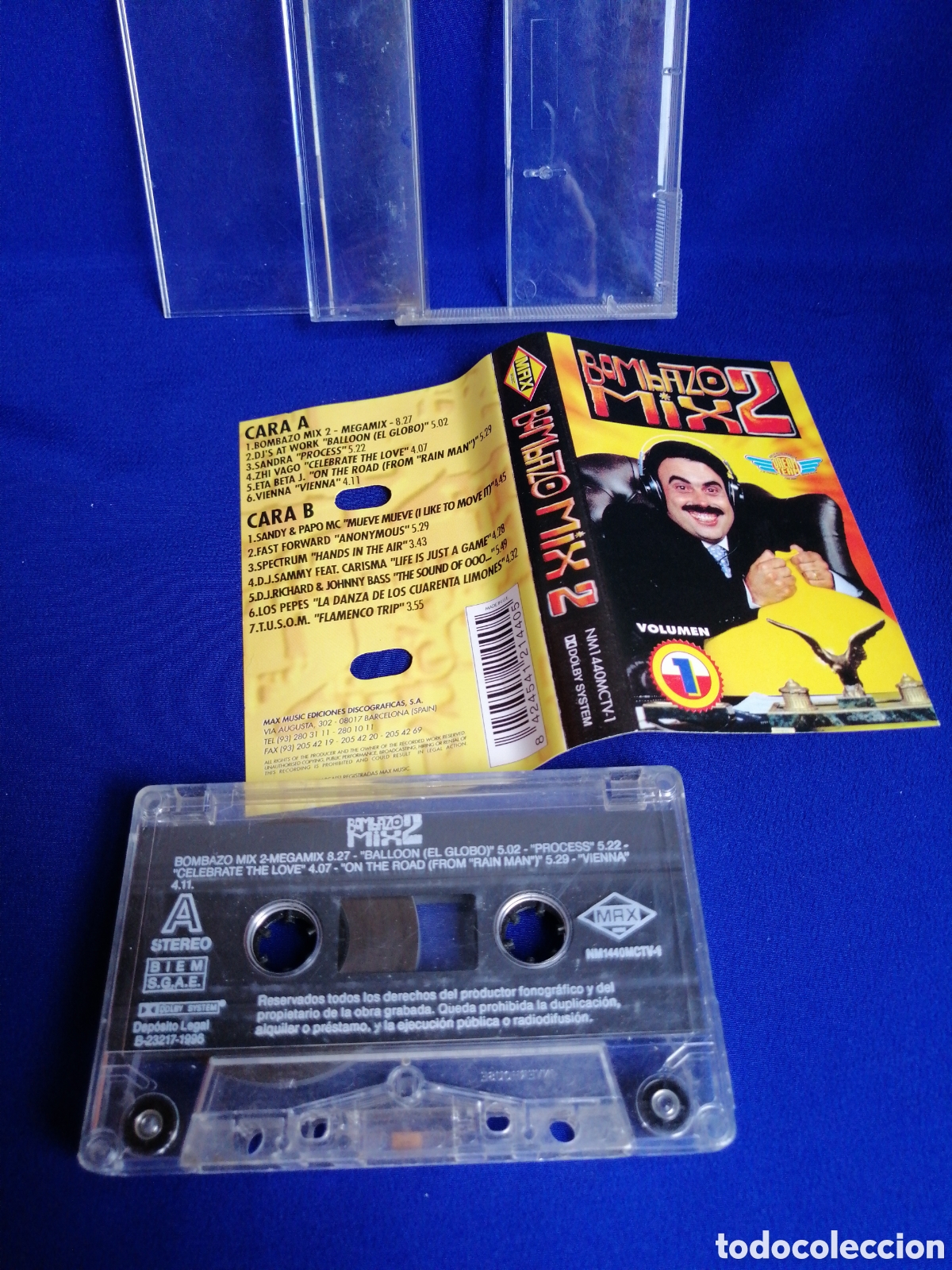 Casetes antiguos: BOMBAZO MIX 2 A&Ntilde;O 1996 - Foto 3