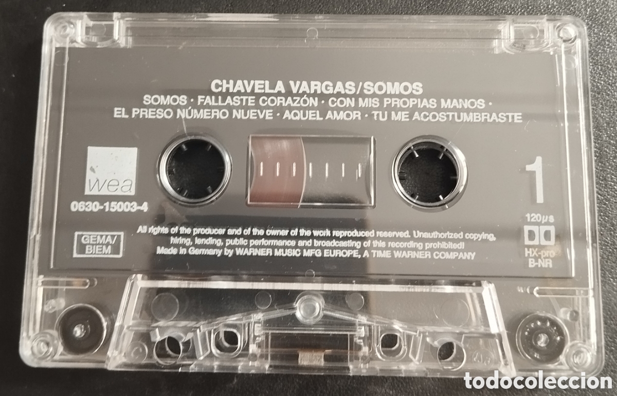 Casetes antiguos: Chavela Vargas - Somos (1996) Cassette - Foto 3