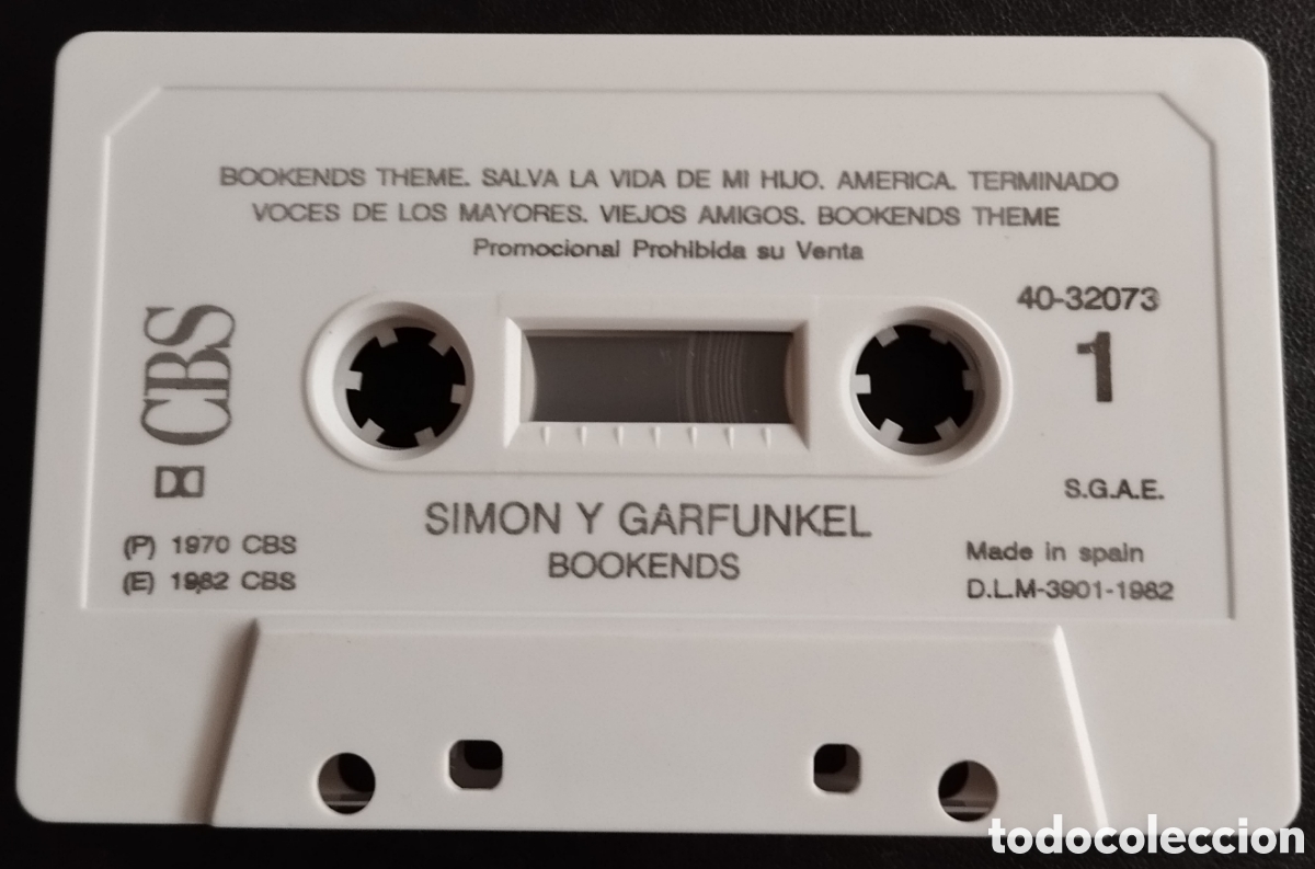 Casetes antiguos: Simon & Garfunkel - Bookends. Cassette edici&oacute;n Espa&ntilde;ola (1982) - Foto 3