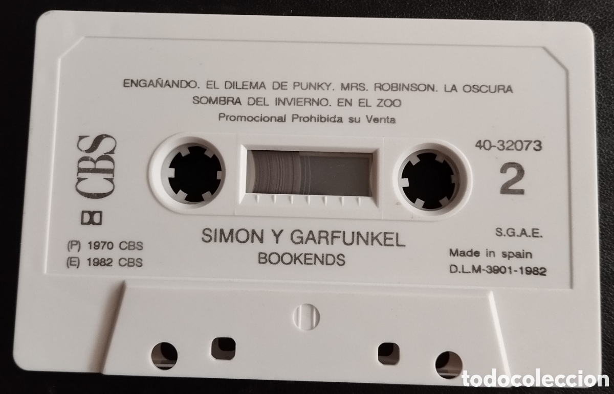 Casetes antiguos: Simon & Garfunkel - Bookends. Cassette edici&oacute;n Espa&ntilde;ola (1982) - Foto 4