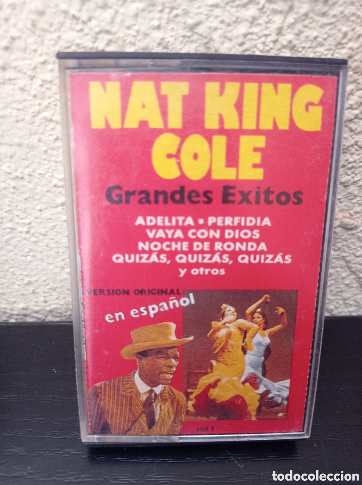 Casetes antiguos: Nat King cole grandes &eacute;xitos en espa&ntilde;ol versi&oacute;n original - Foto 1