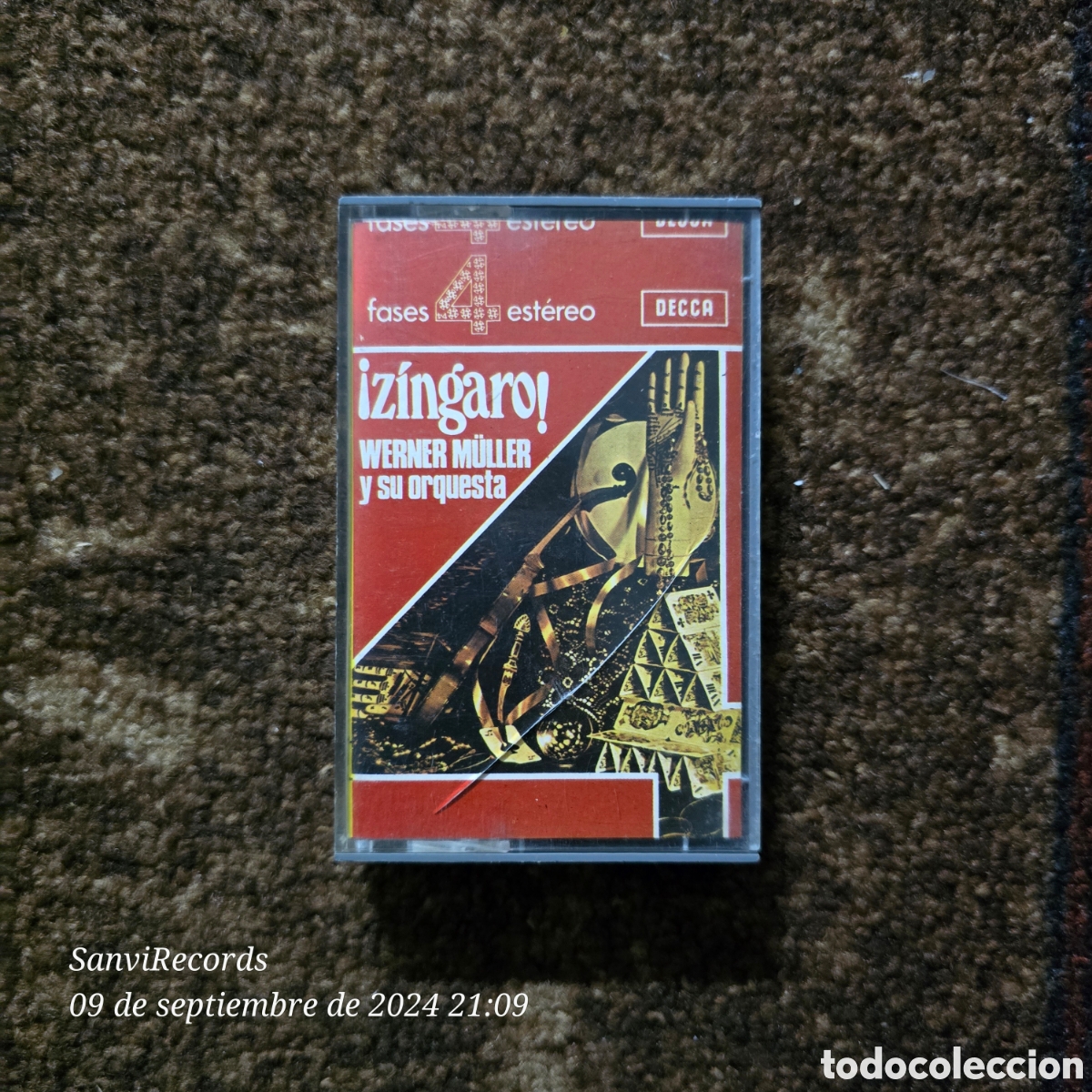 Casetes antiguos: CASETE, &iexcl;Z&Iacute;NGARO! WERNER M&Uuml;LLER Y SU ORQUESTA - Foto 1