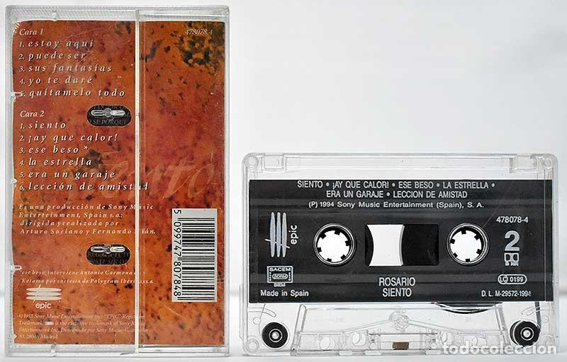 Casetes antiguos: Rosario - Siento. Cassette - Foto 3