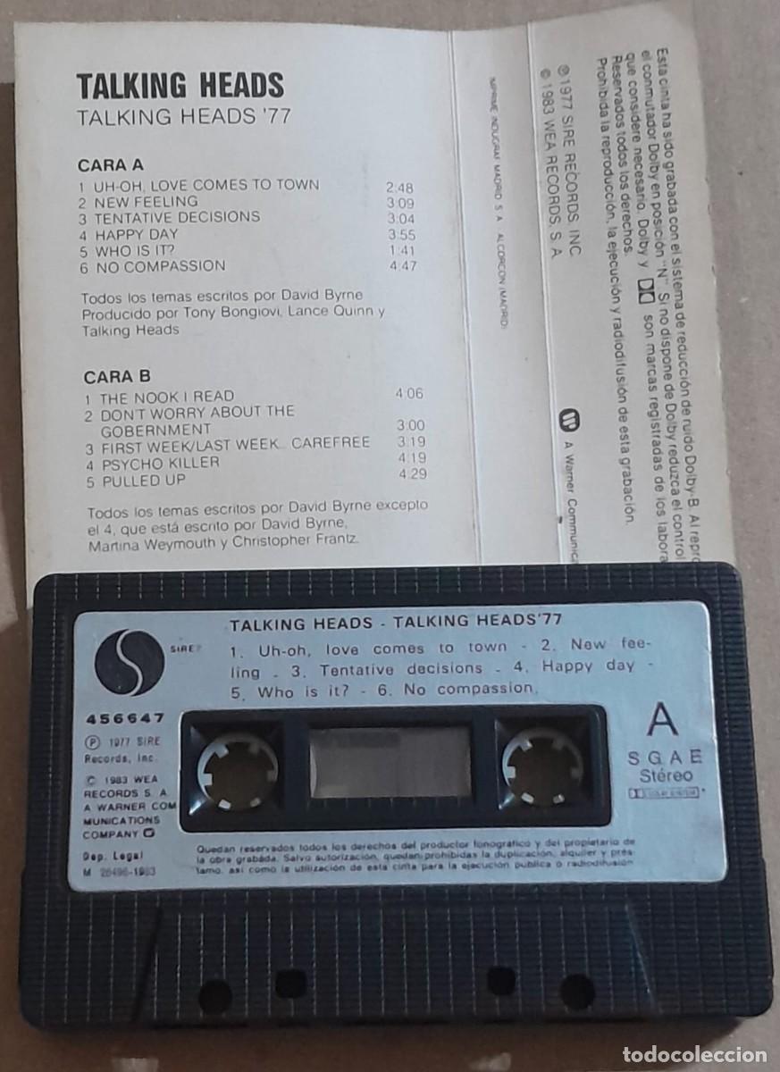 Casetes antiguos: TALKING HEADS - TALKING HEADS: 77 - Foto 2