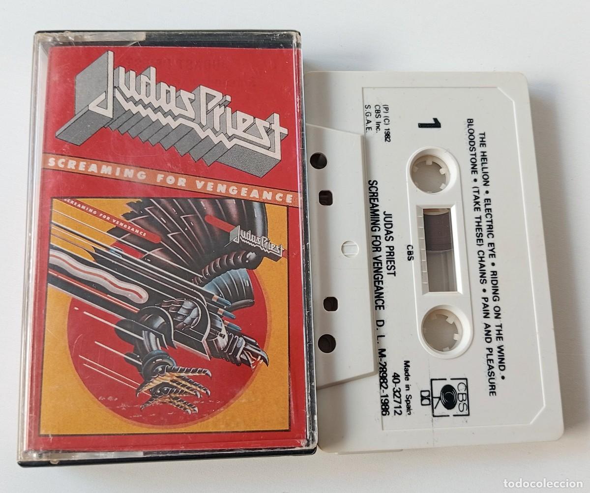 Casetes antiguos: CASSETTE JUDAS PRIEST - SCREAMING FOR VENGEANCE