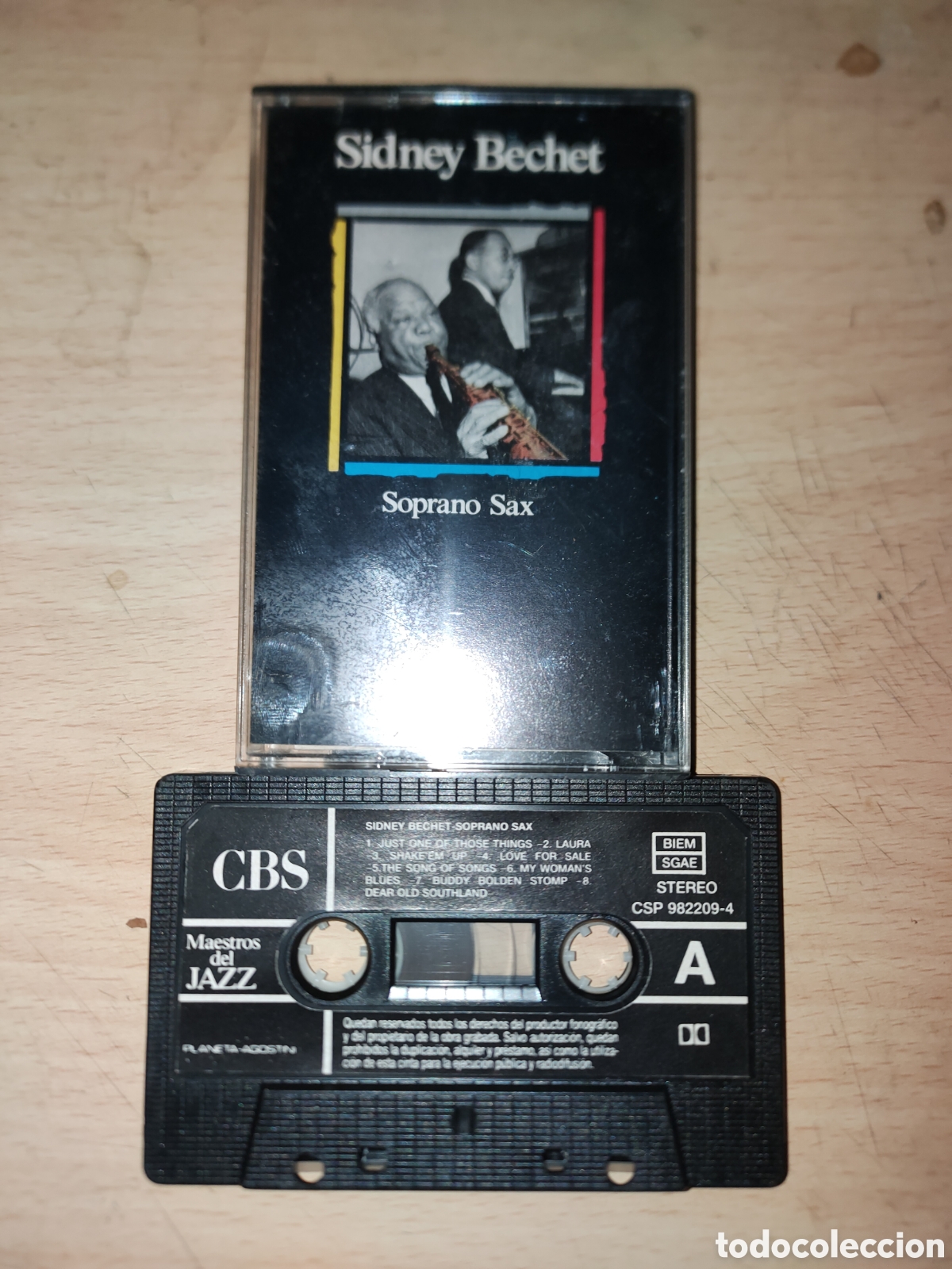 Casetes antiguos: Casete Sidney Bechet &ndash; Soprano Sax - Foto 1