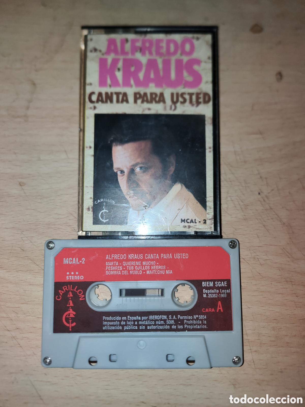 Casetes antiguos: CASETTE. ALFREDO KRAUS. CANTA PARA USTED. - Foto 1