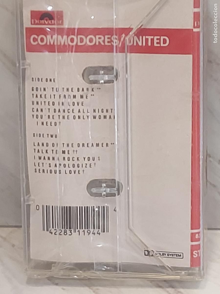 Casetes antiguos: COMMODORES / UNITED / MC-POLYDOR. PRECINTADO / DIF&Iacute;CIL - Foto 2