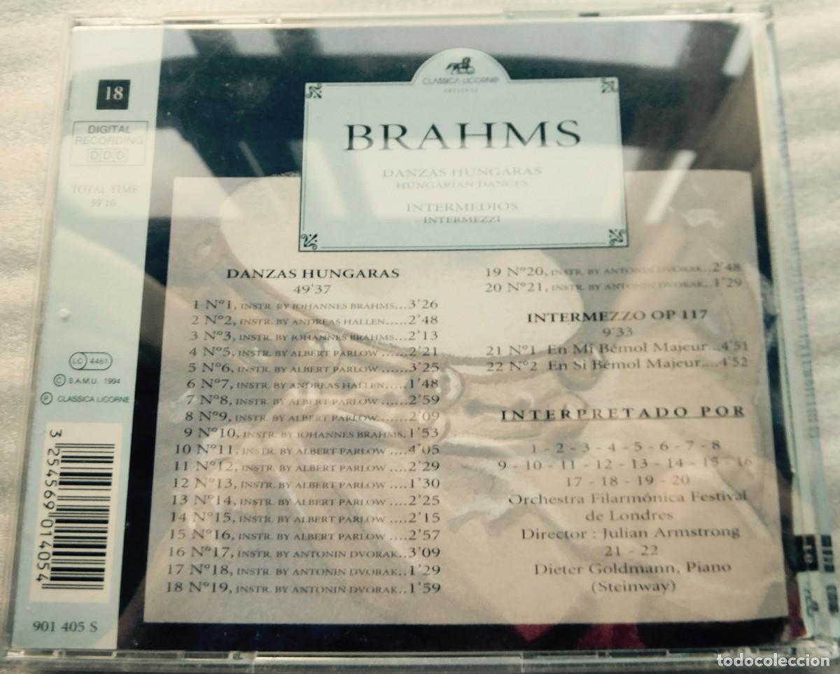 Casetes antiguos: M&ugrave;sica cl&aacute;sica en discos CD, Brahms - Foto 4