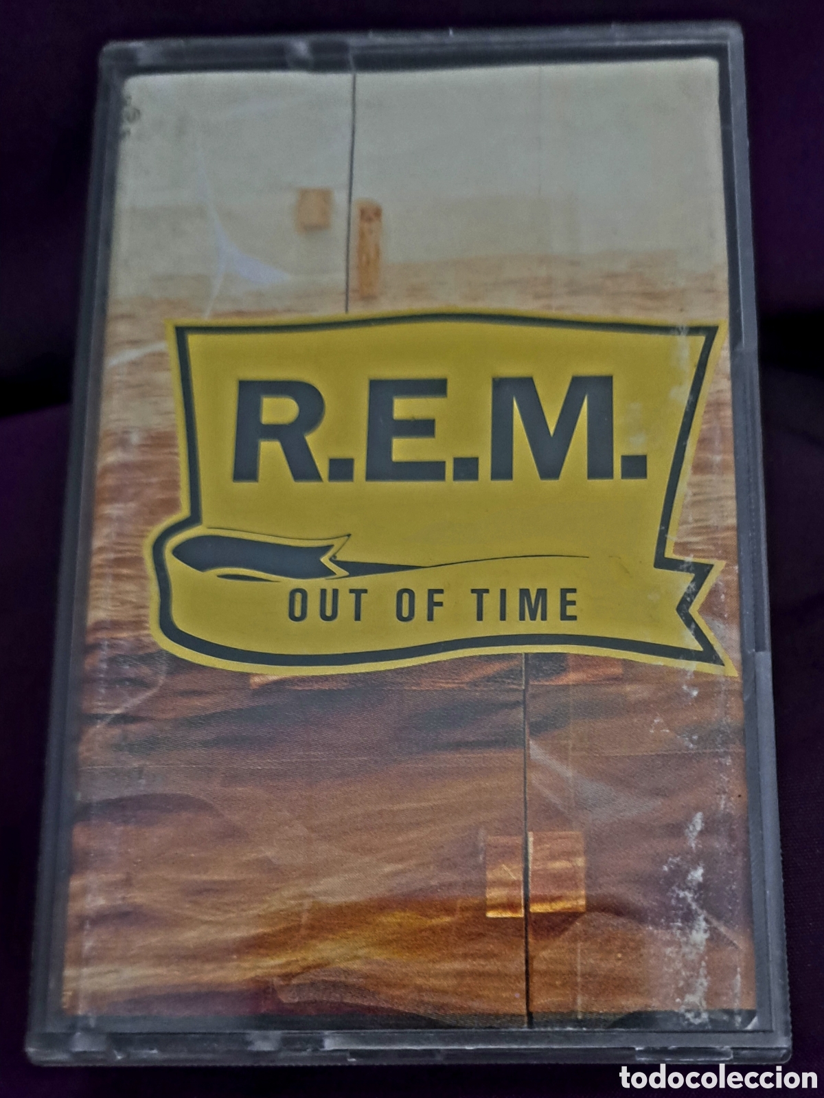 Casetes antiguos: REM OUT OF TIME cassette - Foto 1