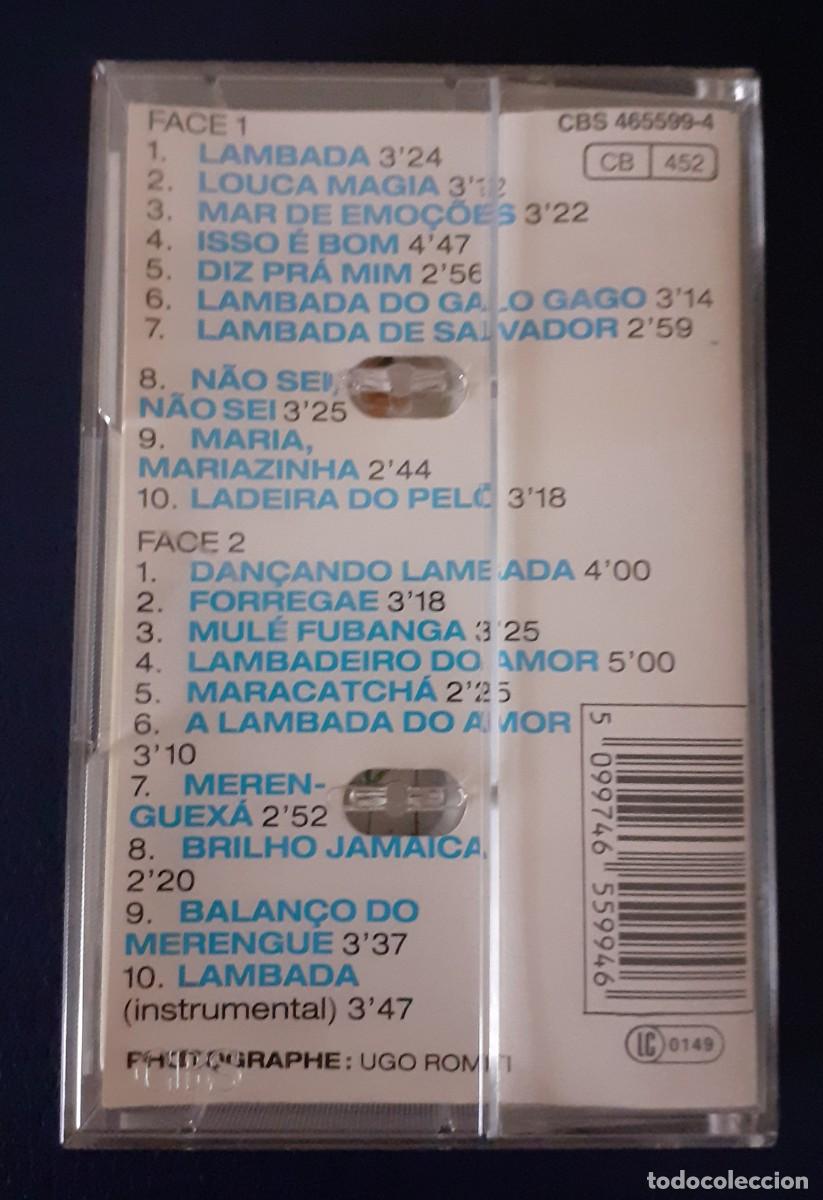 Casetes antiguos: CASSETTE ORIGINAL LAMBADA KAOMA de 1989 - Foto 2