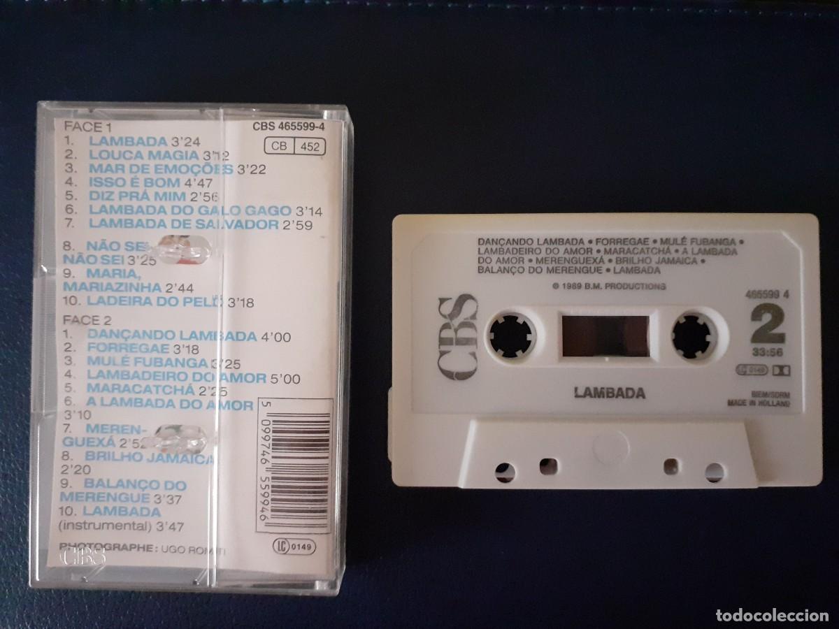 Casetes antiguos: CASSETTE ORIGINAL LAMBADA KAOMA de 1989 - Foto 5