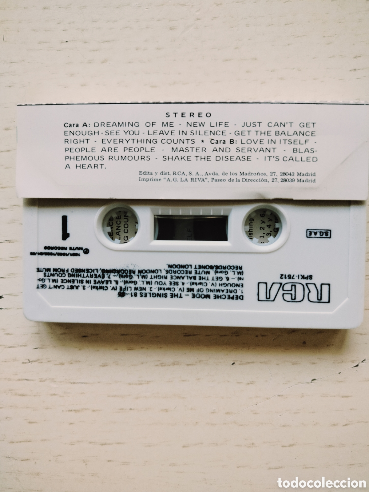 Casetes antiguos: Depeche Mode Cass RCA - Foto 2