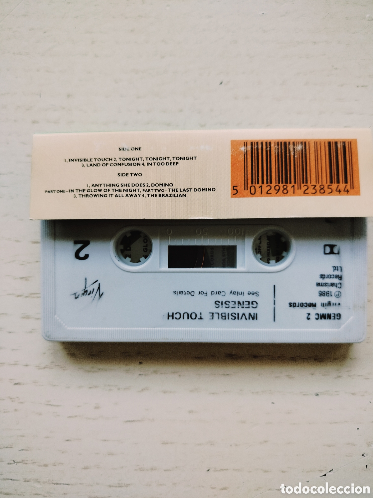 Casetes antiguos: Cassette G&eacute;nesis 1986 - Foto 2