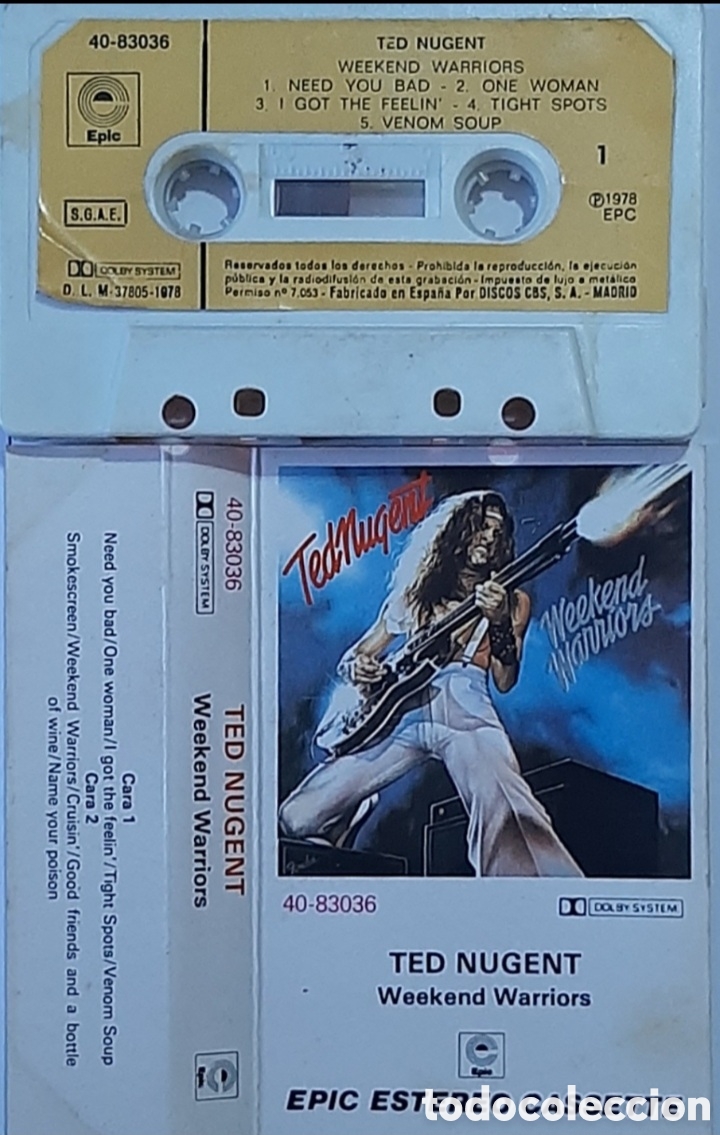 Casetes antiguos: TED NUGENT &rdquo;WEEKEND WARRIORS&rdquo; CASETE - Foto 1